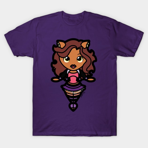 Clawdeen Wolf Tooniefied T-Shirt by Tooniefied